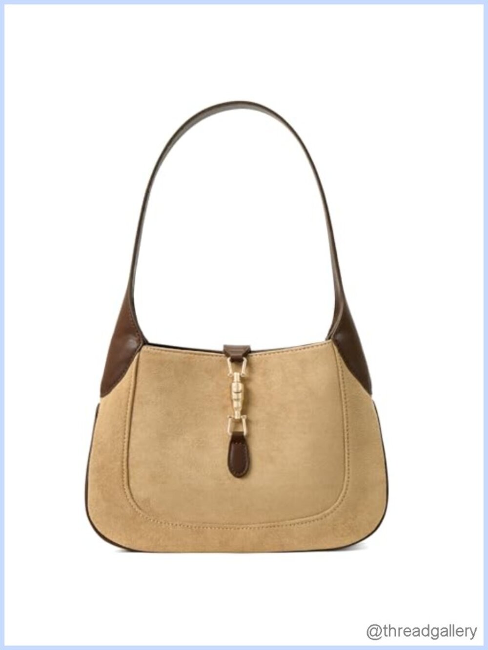Vegan Leather Shoulder Bag Lightweight Structured Hobo Purse